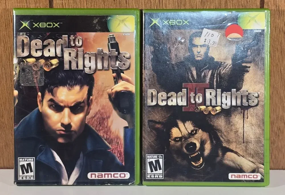 Dead to Rights I & Dead to Rights II Original Xbox Game Lot CIB Complete